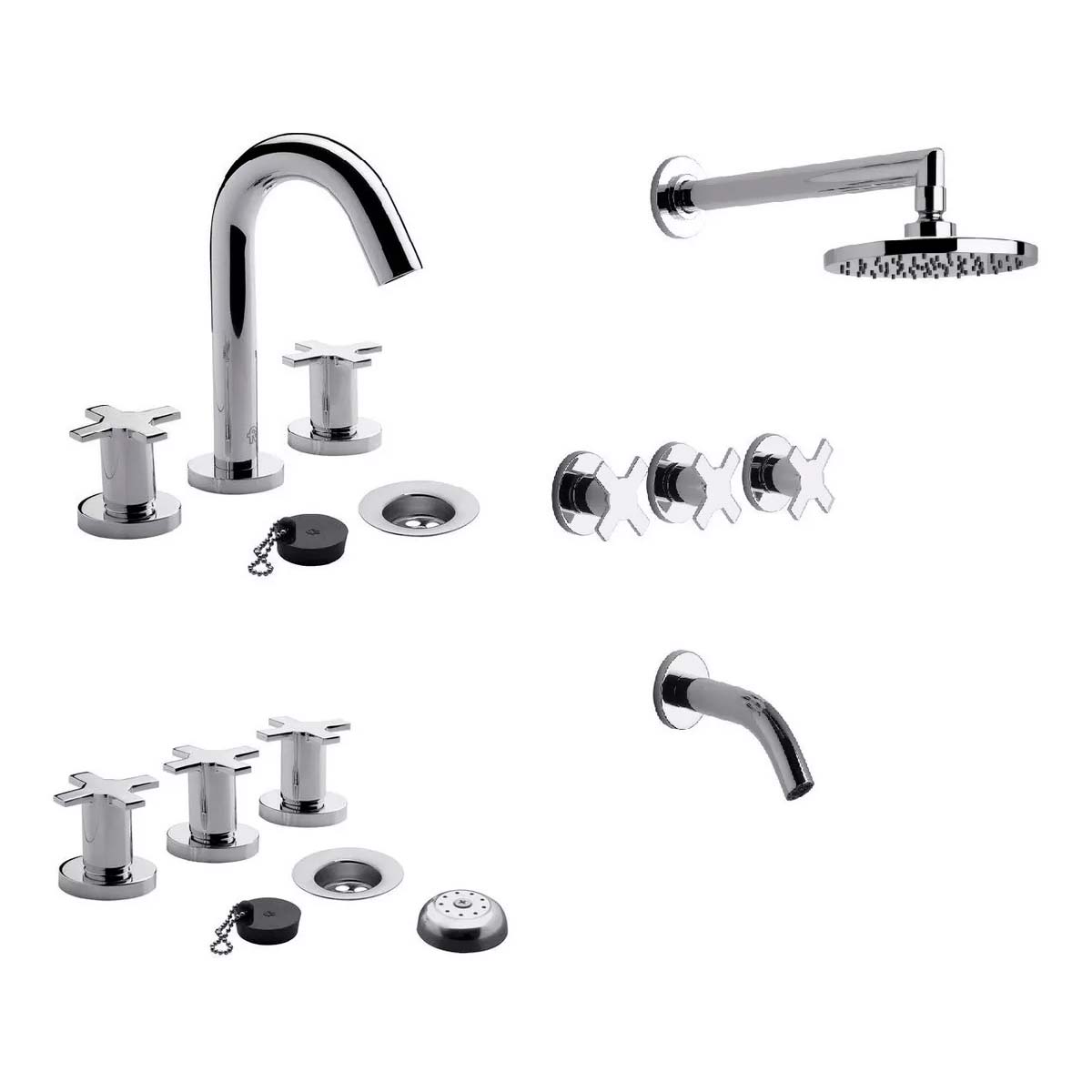 SET DE BAÑO FV ALERCE LAVATORIO DUCHAC/TRANS +BIDE /D7