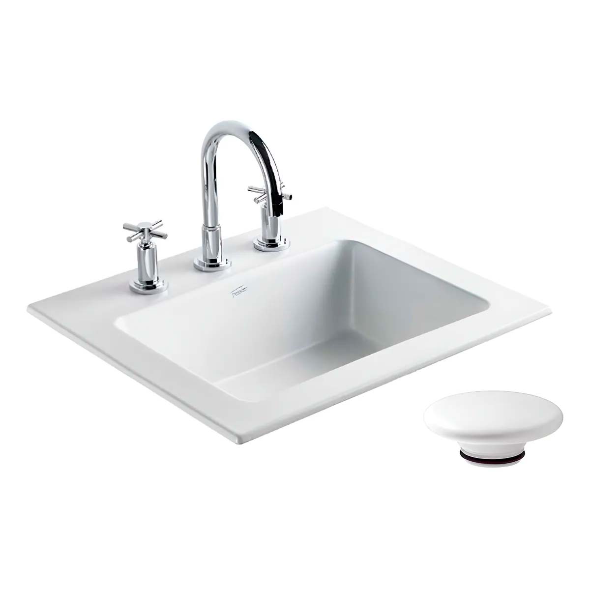 FERRUM SYMI LAVATORIO 3AG S/R CUADRA LDS3F-B Y TAPON ZTSC