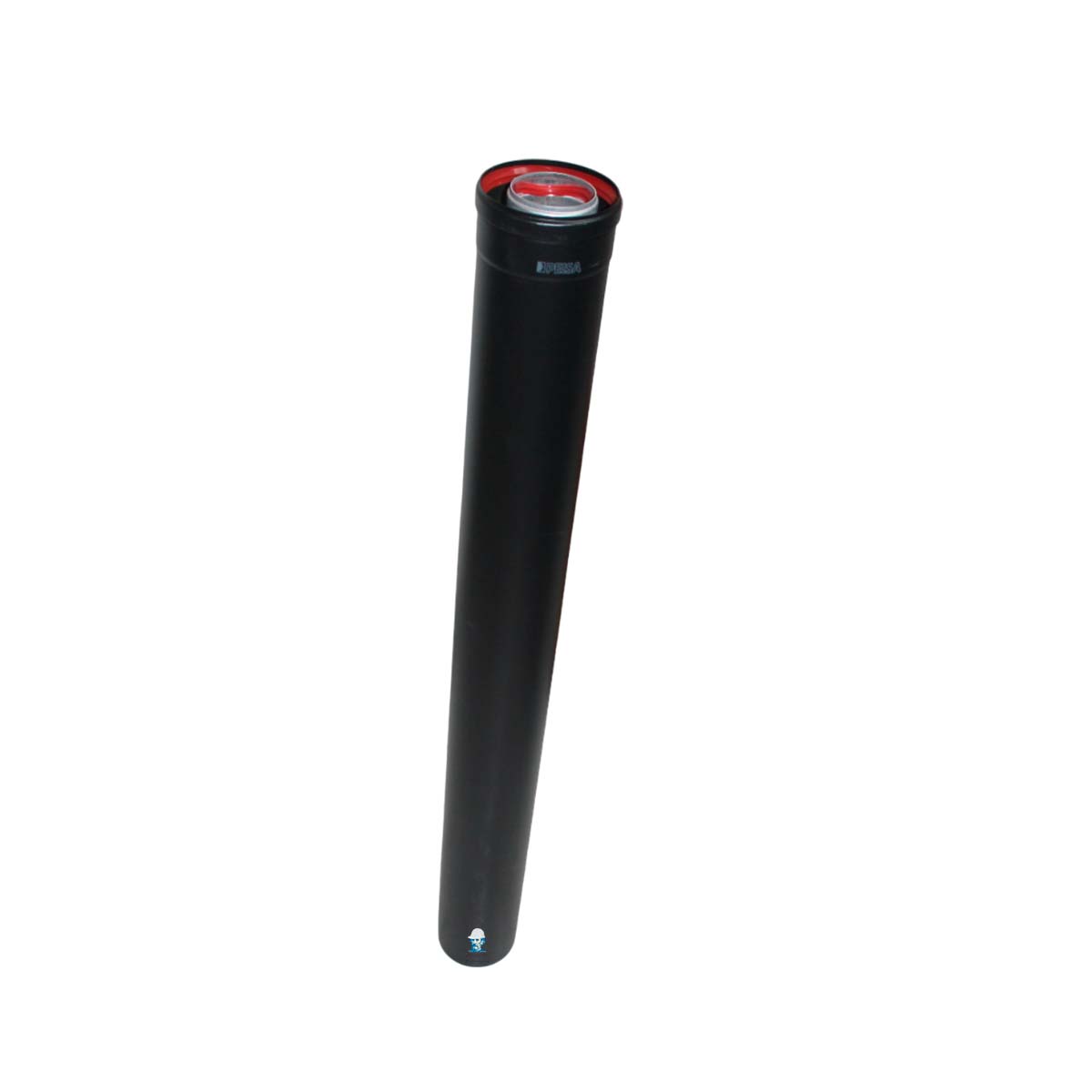 PEISA TUBO COAXIAL Ø60/100 1.00 M NEGRO 10001855