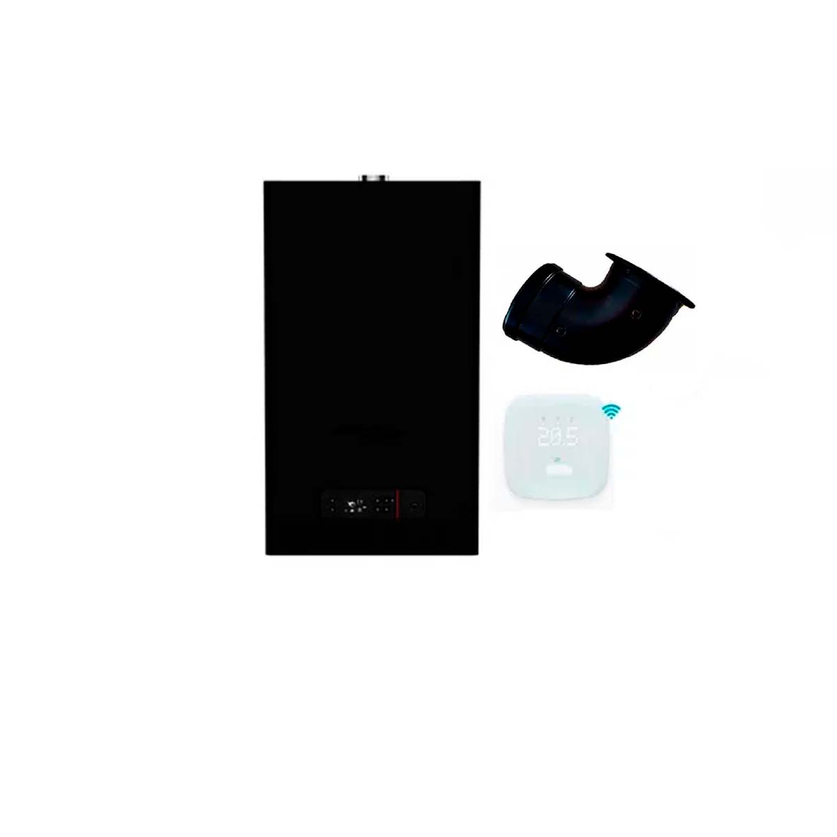 PEISA CALDERA PRIMA TEC SMART 24 NEGRA DOBLE SERVICIO TIRO FORZADO GN