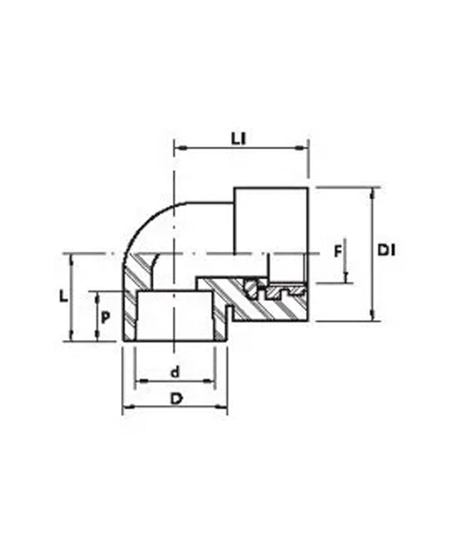 ACQUA CODO 90 25 X 3/4 H 08-091025020