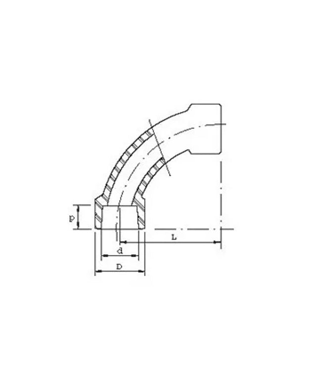 Acqua Curva A 90 De 32mm 08-002090032