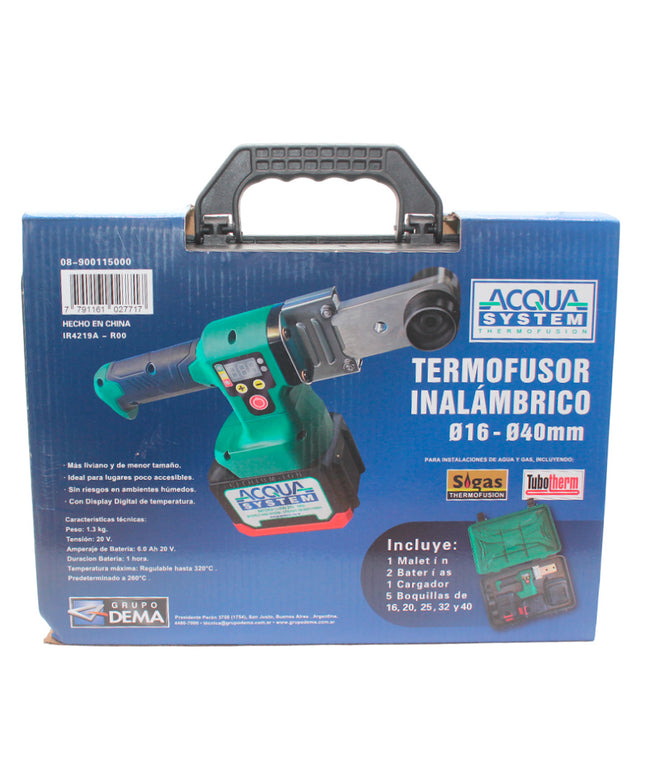 ACQUA KIT TERMOFUSOR BATERIA DN16-40 08-900115000