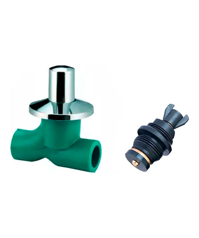 Acqua Llave De Paso Total C/cab. Polimero Bronce 20mm 08-166020000