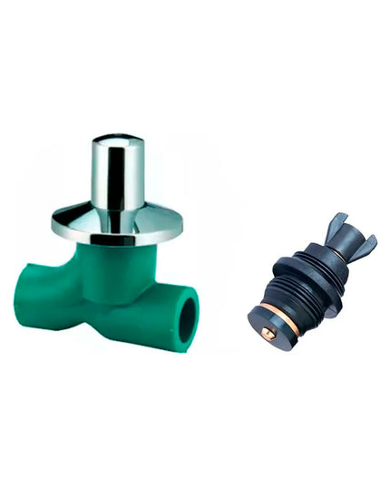 ACQUA LLAVE DE PASO TOTAL C/CAB. POLIMERO BRONCE 20MM 08-166020000