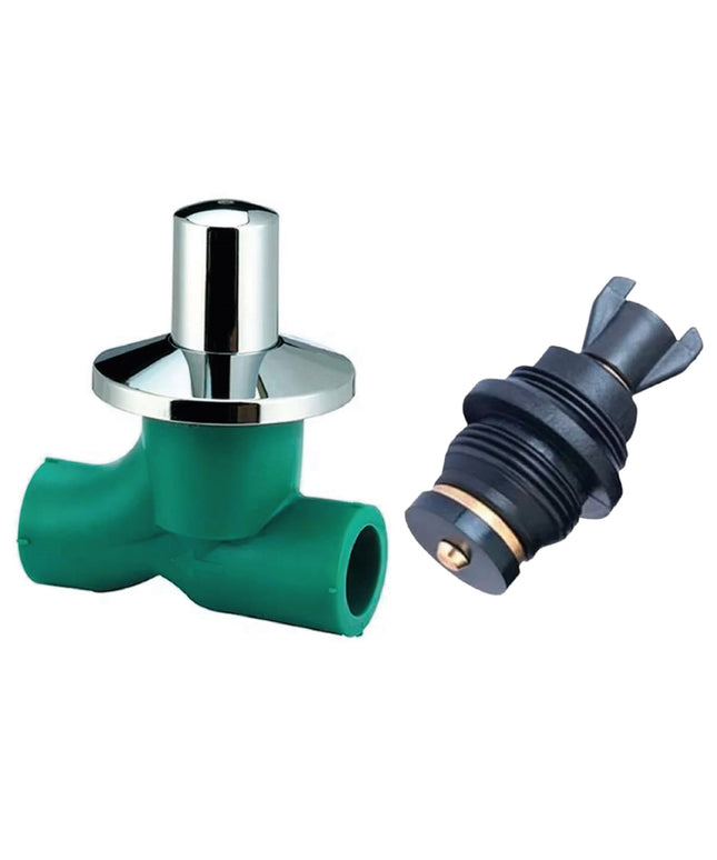 Acqua Llave De Paso Total C/cab. Polimero Bronce 25mm 08-166025000