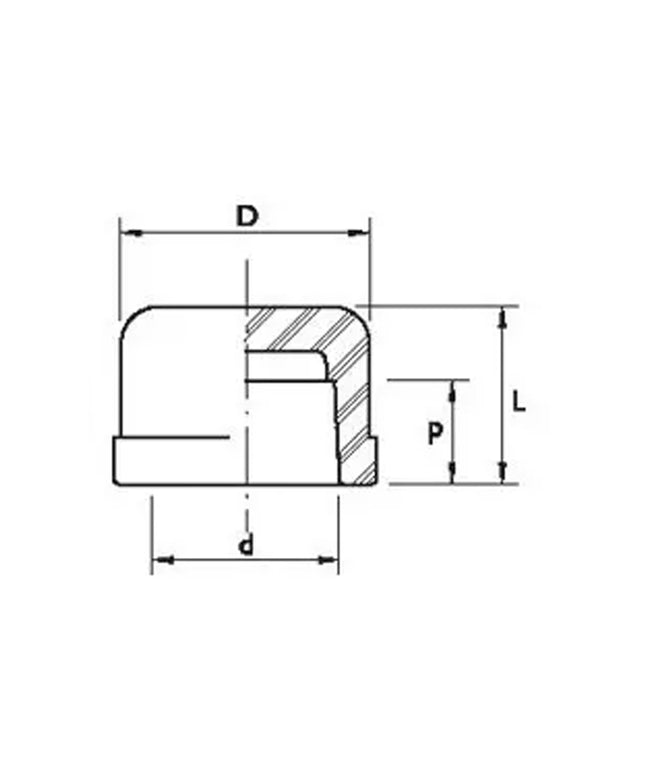 ACQUA TAPA HEMBRA DE 25MM 08-300025000