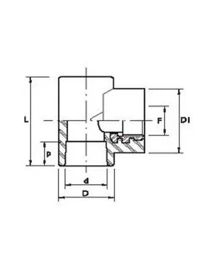 ACQUA TEE C/ROS.C/H.25X1/2 08-131025015