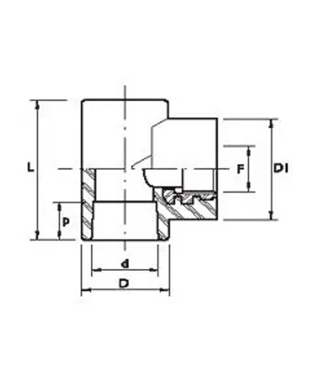 ACQUA TEE C/ROS.C/H.25X3/4 08-131025020