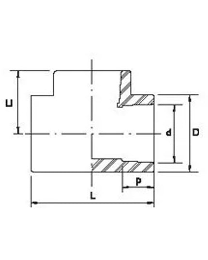 ACQUA TEE NORMAL DE 25MM 08-130025000