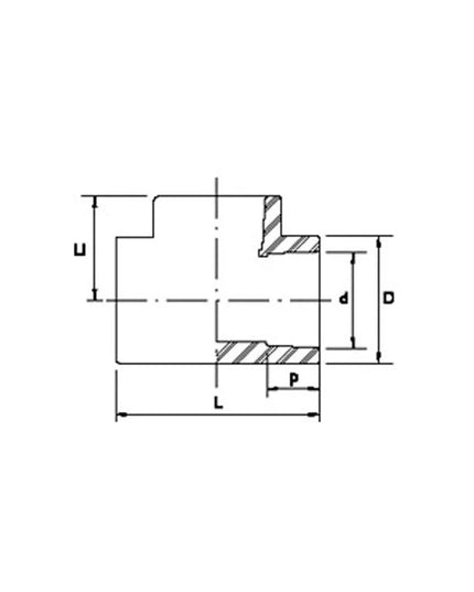 ACQUA TEE NORMAL DE 32MM 08-130032000