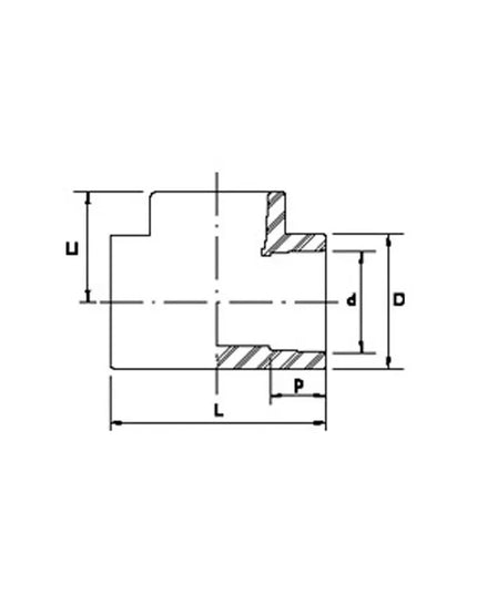 ACQUA TEE NORMAL DE 40MM 08-130040000