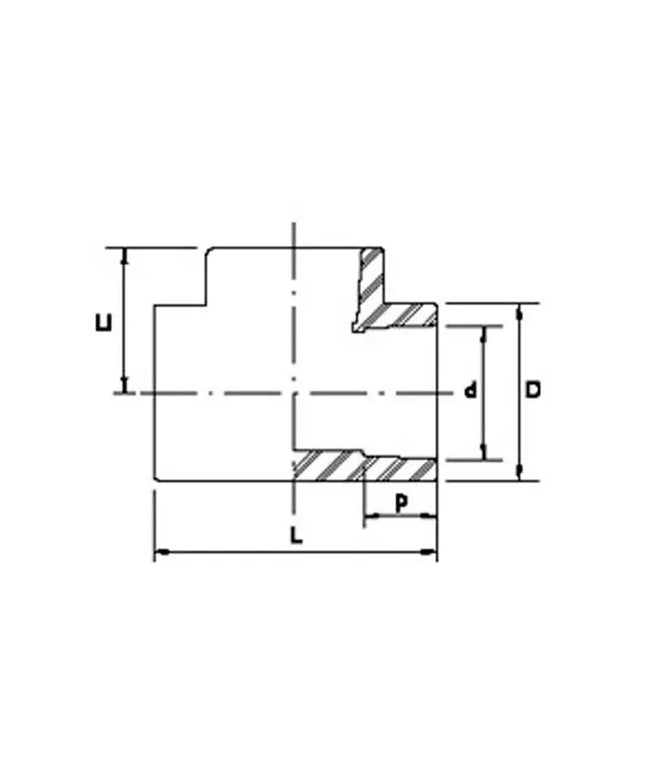 ACQUA TEE NORMAL DE 90MM 08-130090000