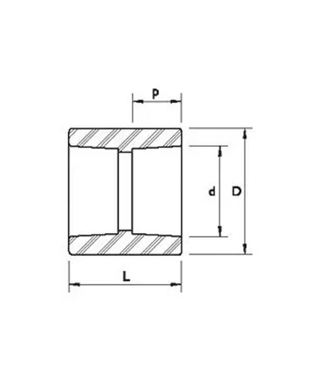 ACQUA UNION NORMAL DE 90MM 08-340090000