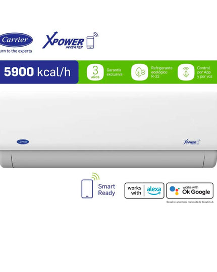 Carrier Aire Acondicionado Split Inverter 5900 Frigorías Smart Frío/calor Pr-53hvp22n81f</p><p>
