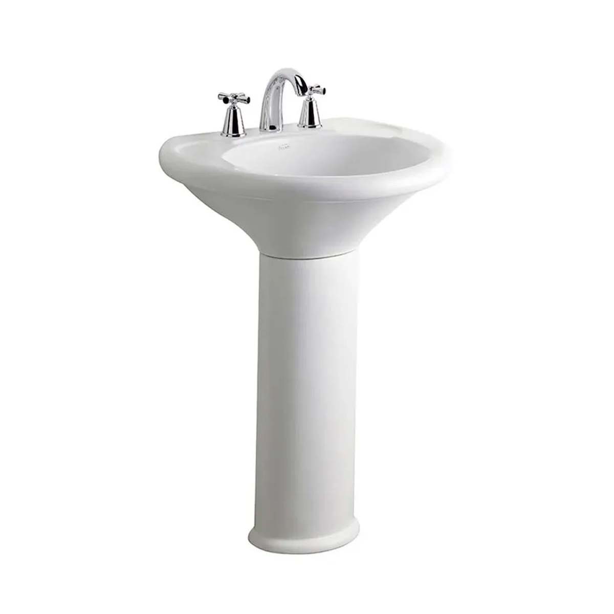 CONJUNTO FERRUM MURANO LAVATORIO 3 AGUJEROS + COLUMNA