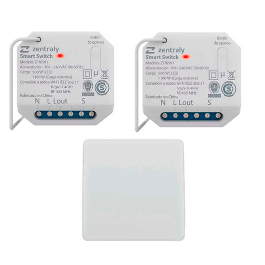 ZENTRALY 2 SMART SWITCH SIMPLE + LLAVES SIMPLE KINETIC