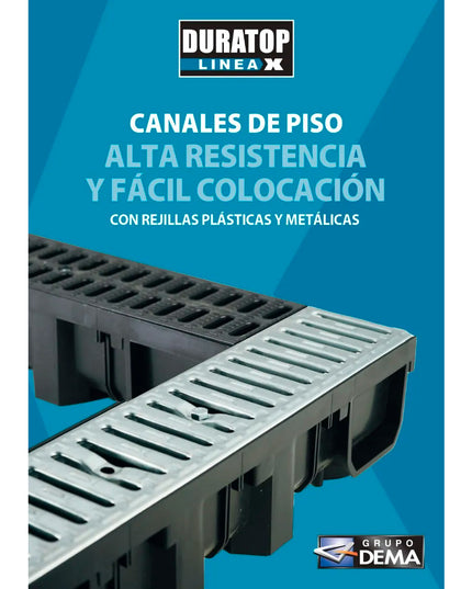 DURATOP CANAL H 55x1M REJA METALICA 10-702110100