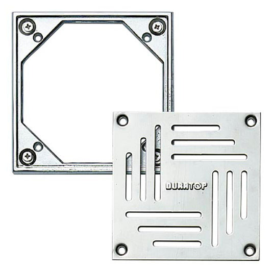DURATOP MARCO BRONCE C/REJA ACERO INOX 8x8 CM 10-500352080
