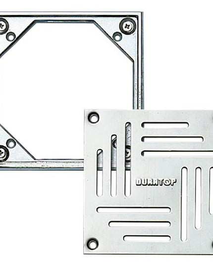 DURATOP MARCO BRONCE C/REJA ACERO INOX 8x8 CM 10-500352080