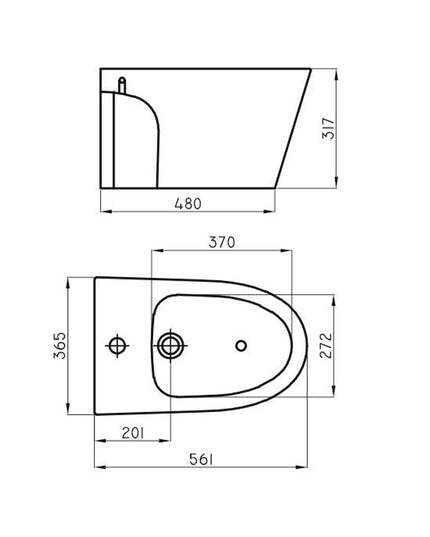 FERRUM MARINA BIDET DE COLGAR 1A BHP1J  MAR-BI-111-BL
