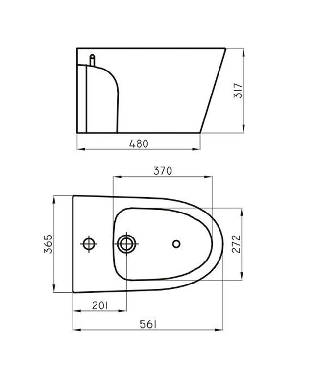FERRUM MARINA BIDET DE COLGAR 1A BHP1J  MAR-BI-111-BL