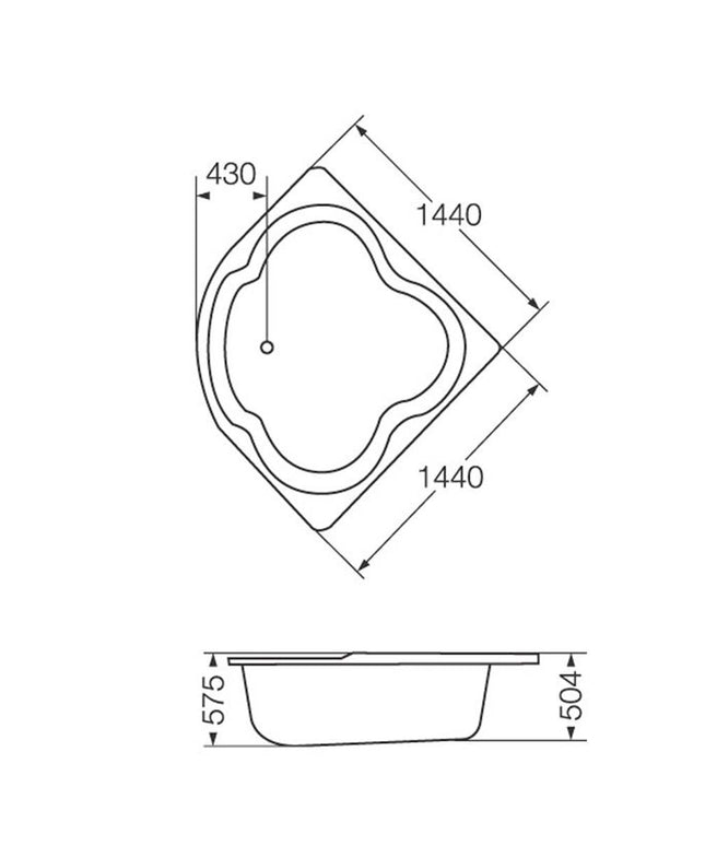 FERRUM BALI BAÑERA BK001 BAL-BA-001-BL