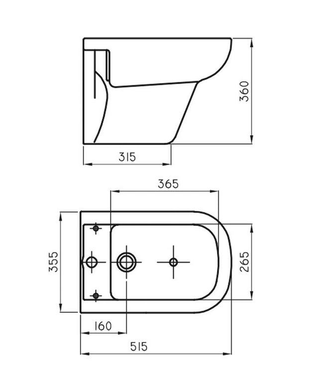 FERRUM BARI BIDET DE COLGAR 1AG BKP1J BAR-BI-111-BL