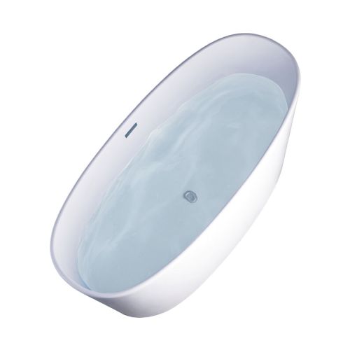 FERRUM KHIOS BAÑERA ISLA OVAL 1580X700 BL003 KHI-IS-006-BL