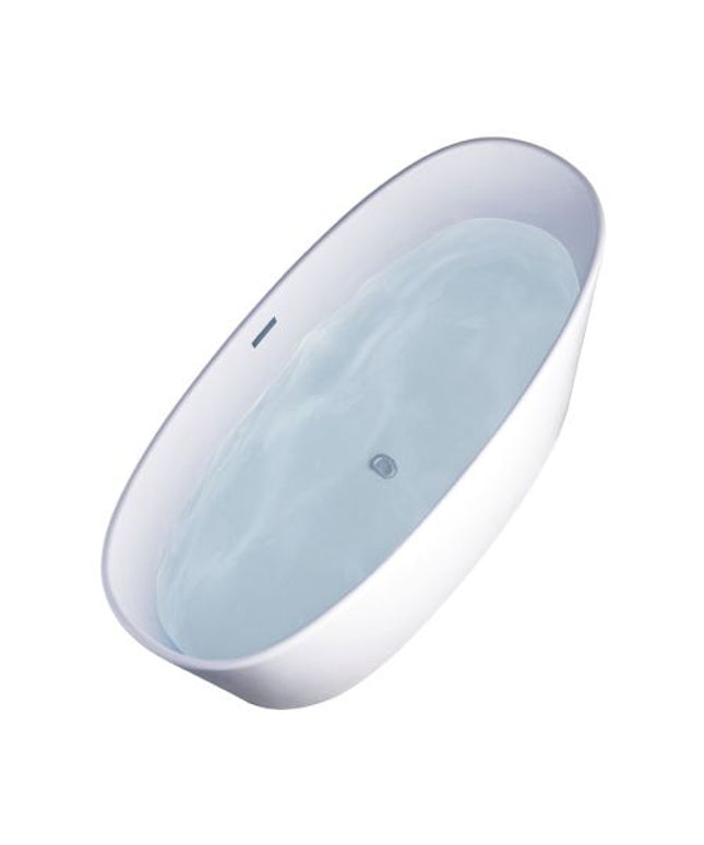 FERRUM KHIOS BAÑERA ISLA OVAL 1580X700 BL003 KHI-IS-006-BL