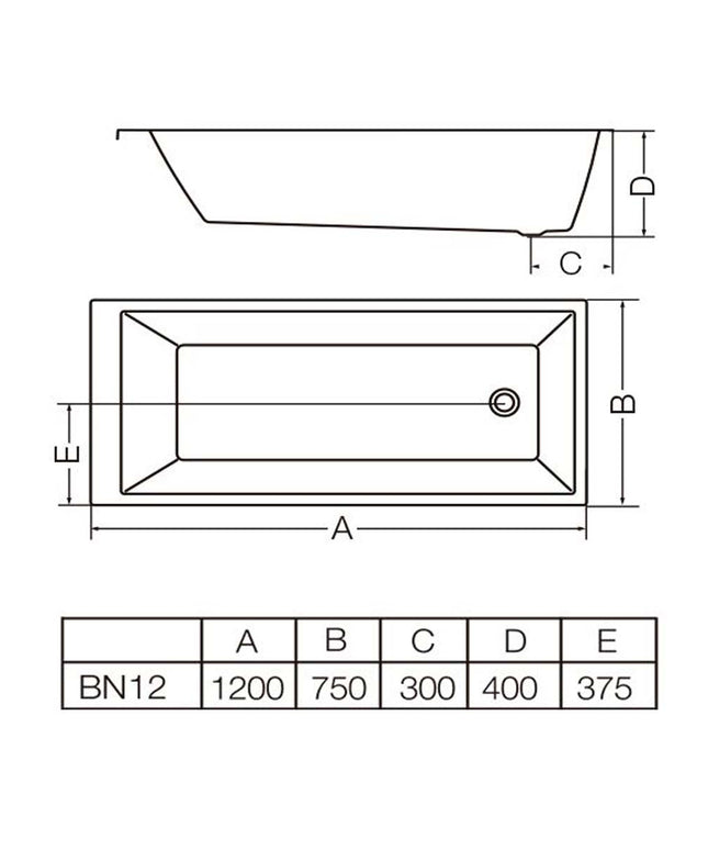 FERRUM NIZA BAÑERA 12 BN12 NIZ-BA-002-BL