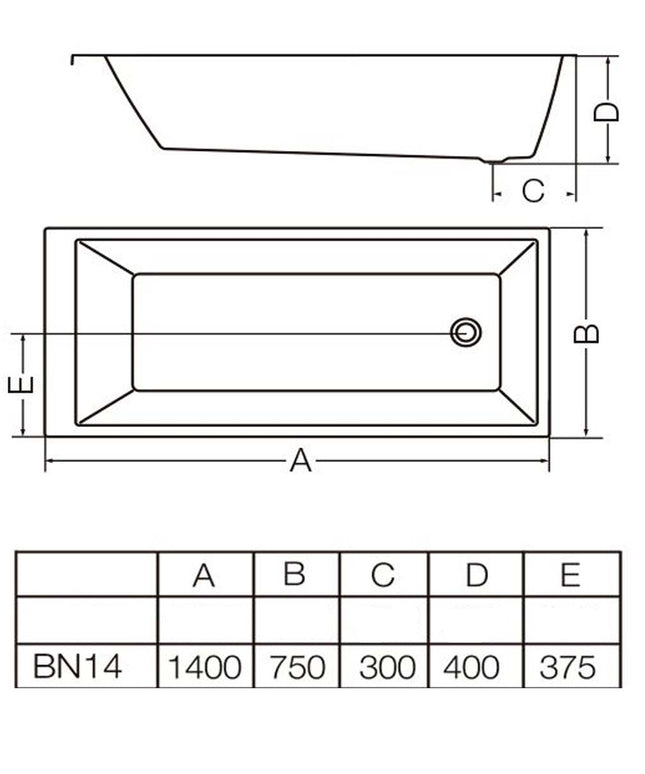 FERRUM NIZA BAÑERA 14 BN14  NIZ-BA-003-BL