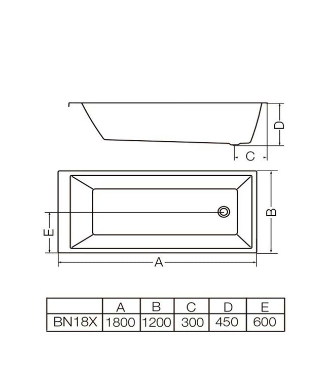 FERRUM NIZA XL BAÑERA 18XL BN18X  NIX-BA-009-BL