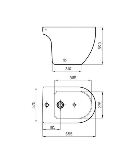 FERRUM FONTANA BIDE 1 AGUJEROS BOA1J-NS FON-BI-101-NS