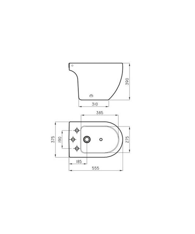 FERRUM FONTANA BIDE 3 AGUJEROS BOA3J-VO FON-BI-301-VO