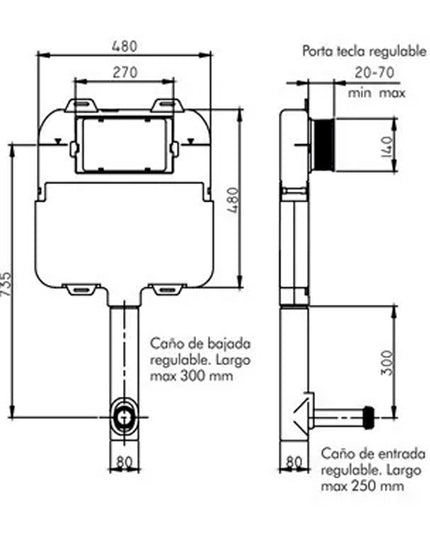FERRUM DEPOSITO EMBUTIR EXTRACHATO D92TE B DGU-DP-003-BL