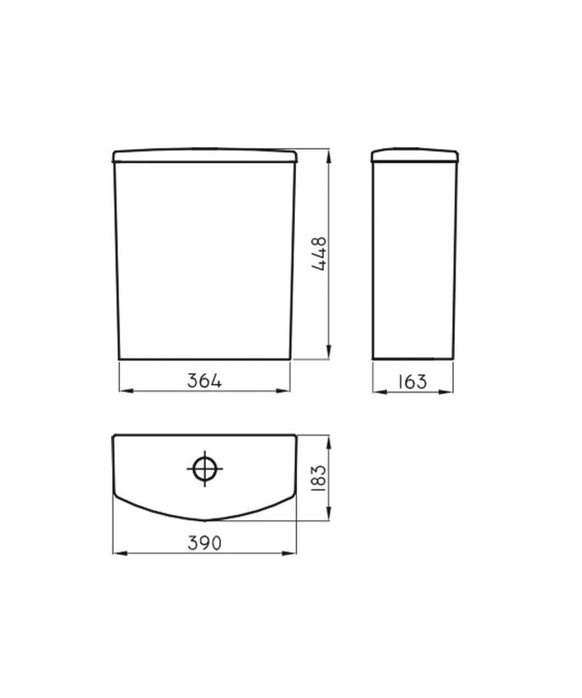 FERRUM VARESE DEPOSITO DESCARGA DUAL  DJW6F VSE-DP-001-BL