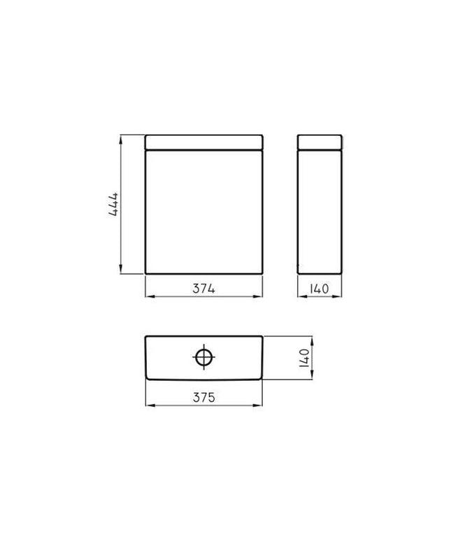 FERRUM FONTANA DEPOSITO DUAL TOUCHLESS DOW4T-B  FON-DP-010-BL
