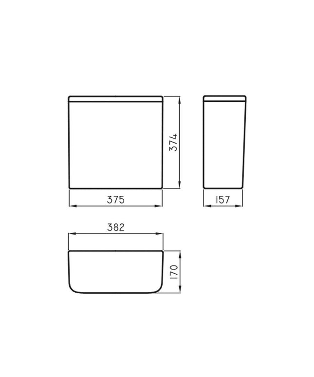 FERRUM VENETO DEP DUAL TOUCHLESS DTW6T VNT-DP-010-BL