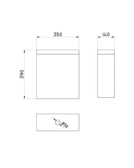 Ferrum Niza Deposito Apoyar 4.5lts Dzw4f-b Niz-dp-001-bl