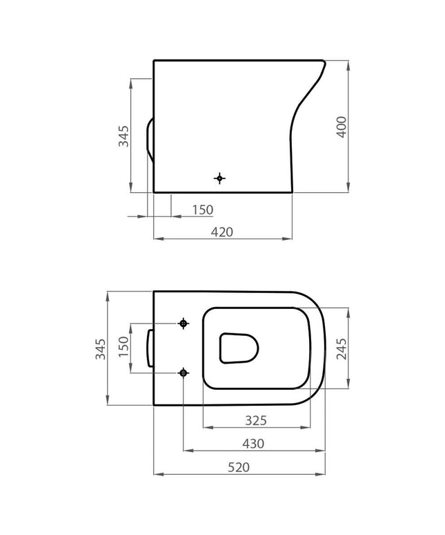 FERRUM TEMPLE INODORO CORTO 4.5 LT IBCQX TEM-IN-001-BL