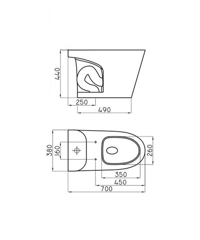 FERRUM MARINA INODORO LARGO 6LTS IHLMJ MAR-IN-007-BL