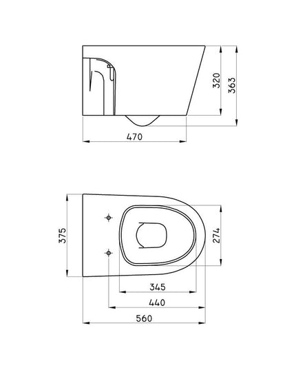 FERRUM MARINA INODORO DE COLGAR IHPJ MAR-IN-009-BL