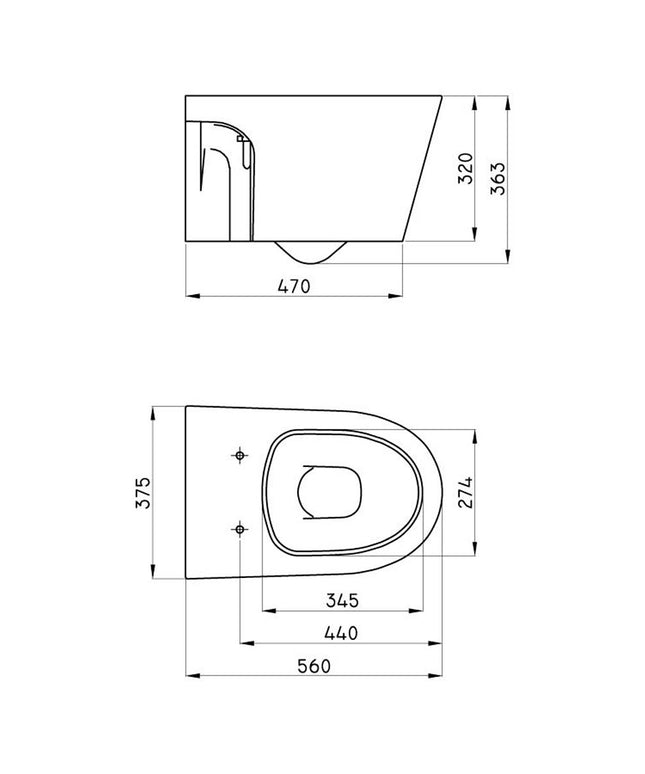 FERRUM MARINA INODORO DE COLGAR IHPJ MAR-IN-009-BL