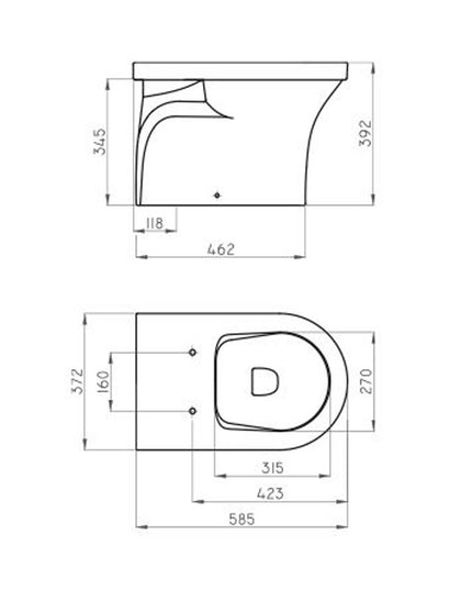 FERRUM VARESE INODORO CORTO IJCMJ VSE-IN-002-BL