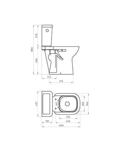 FERRUM ESPACIO BARI INODORO LARGO 6L ESP-IN-006-BL IKLEJ-B