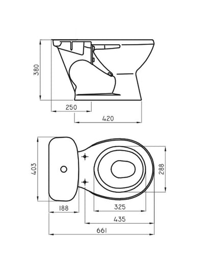 FERRUM MAYO INODORO LARGO IML  MAY-IN-004-BL