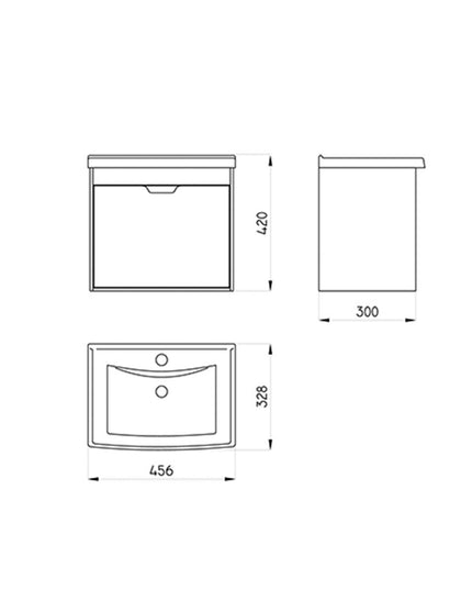 FERRUM TRAFUL KIT LAV 1 A  M COLGAR PUERTA JT103-BD TRA-JG-103-BD