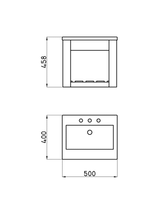 FERRUM TRAFUL KIT LAV 3 AG Y MUEBLE COLGAR JT301 TRA-JG-301-BR