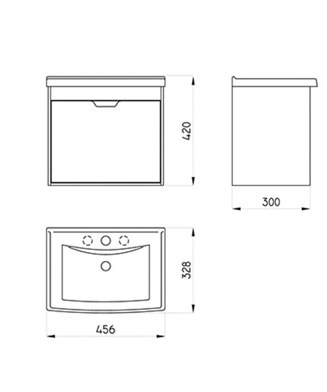 FERRUM TRAFUL KIT LAV 3 A - M COLGAR PUERTA JT303-BD TRA-JG-303-BD